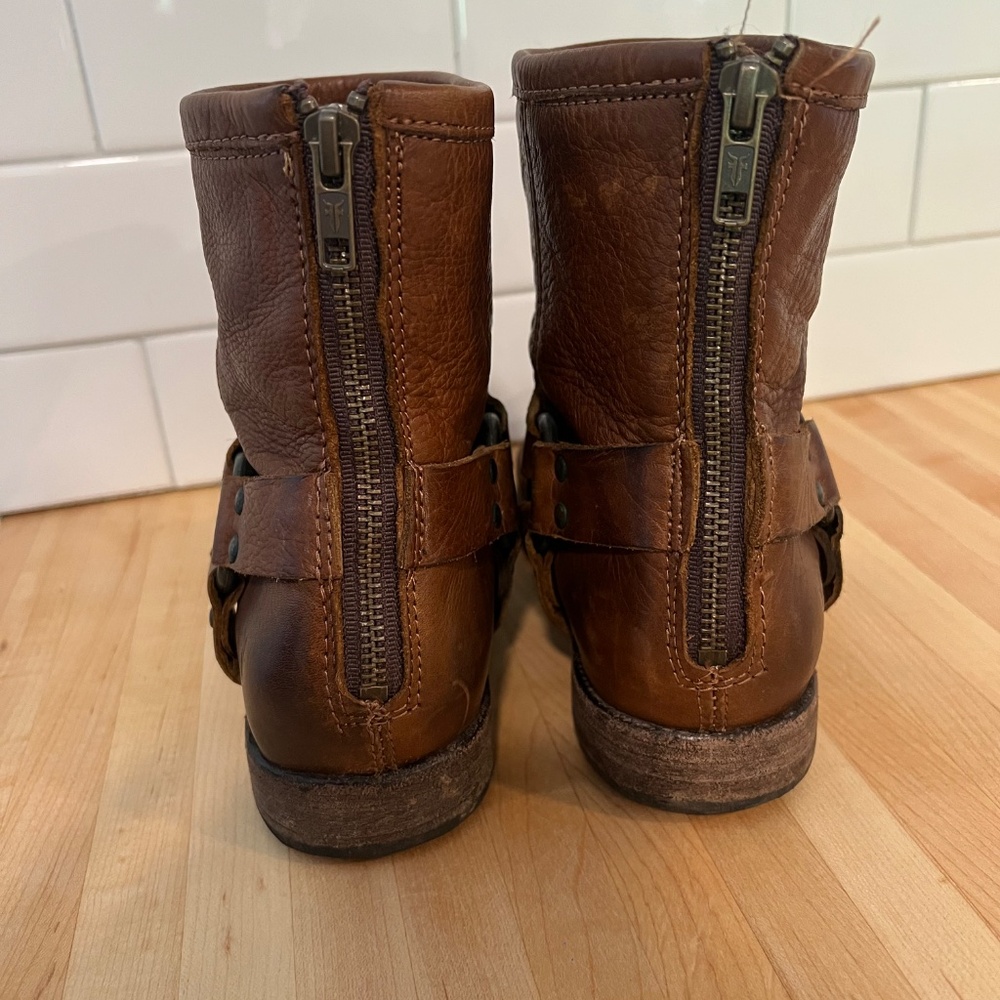 Frye Leather Shirt Boots - Picture 4 of 7